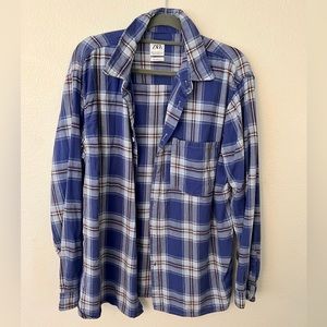 ZARA Flannel Plaid Shirt